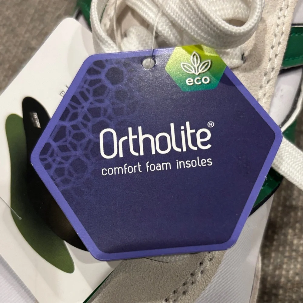 Tretorn Cream and Green Sneakers - Picture 10 of 12